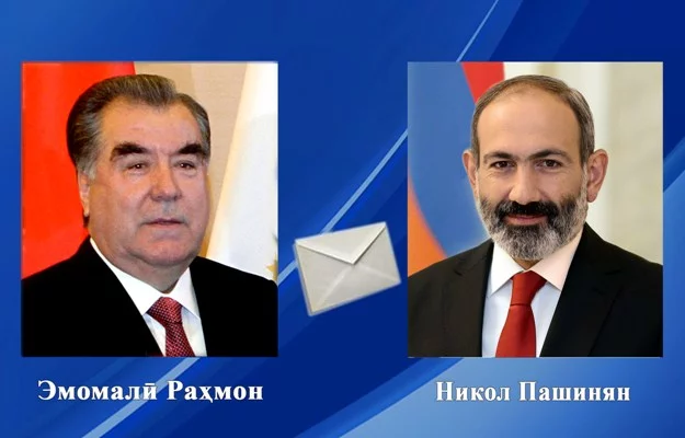 Барқияи табрикӣ ба Сарвазири Ҷумҳурии Арманистон Никол Пашинян